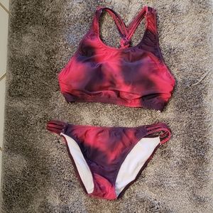 NWOT** womens sport tye-dye bikini